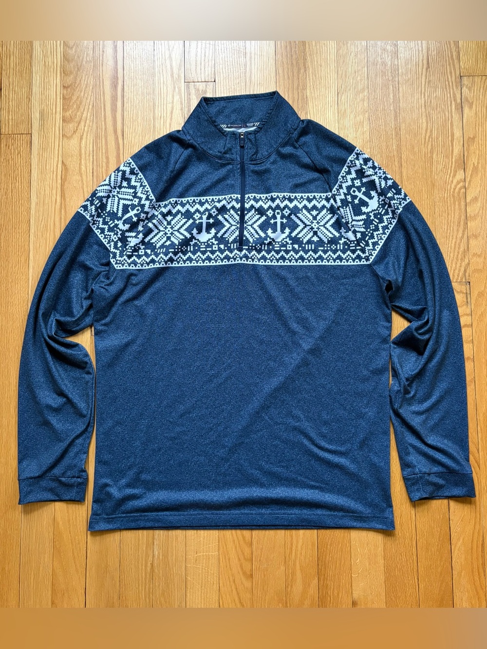 Southern Tide Tide to Trail Men’s 1/4 Zip Performance Pullover Large Blue Ocean